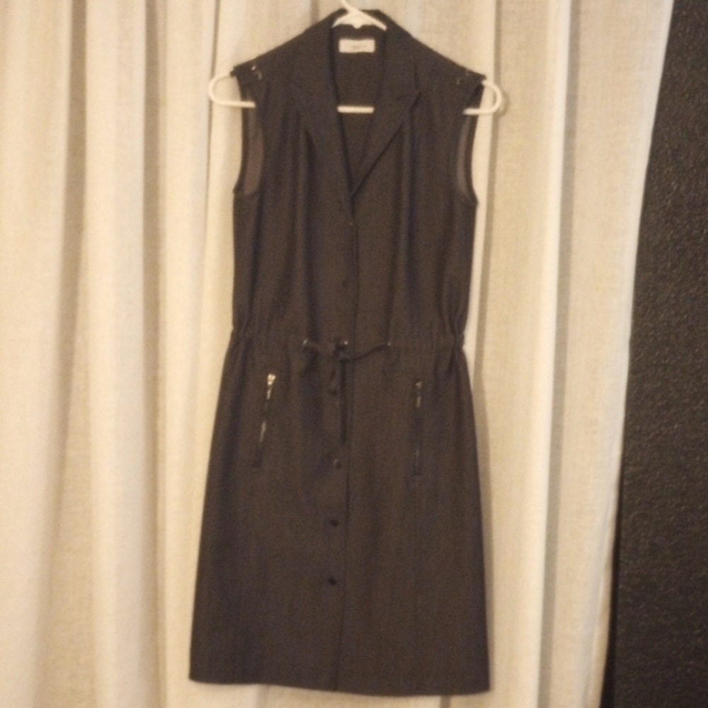 Grey Lycra denim dress